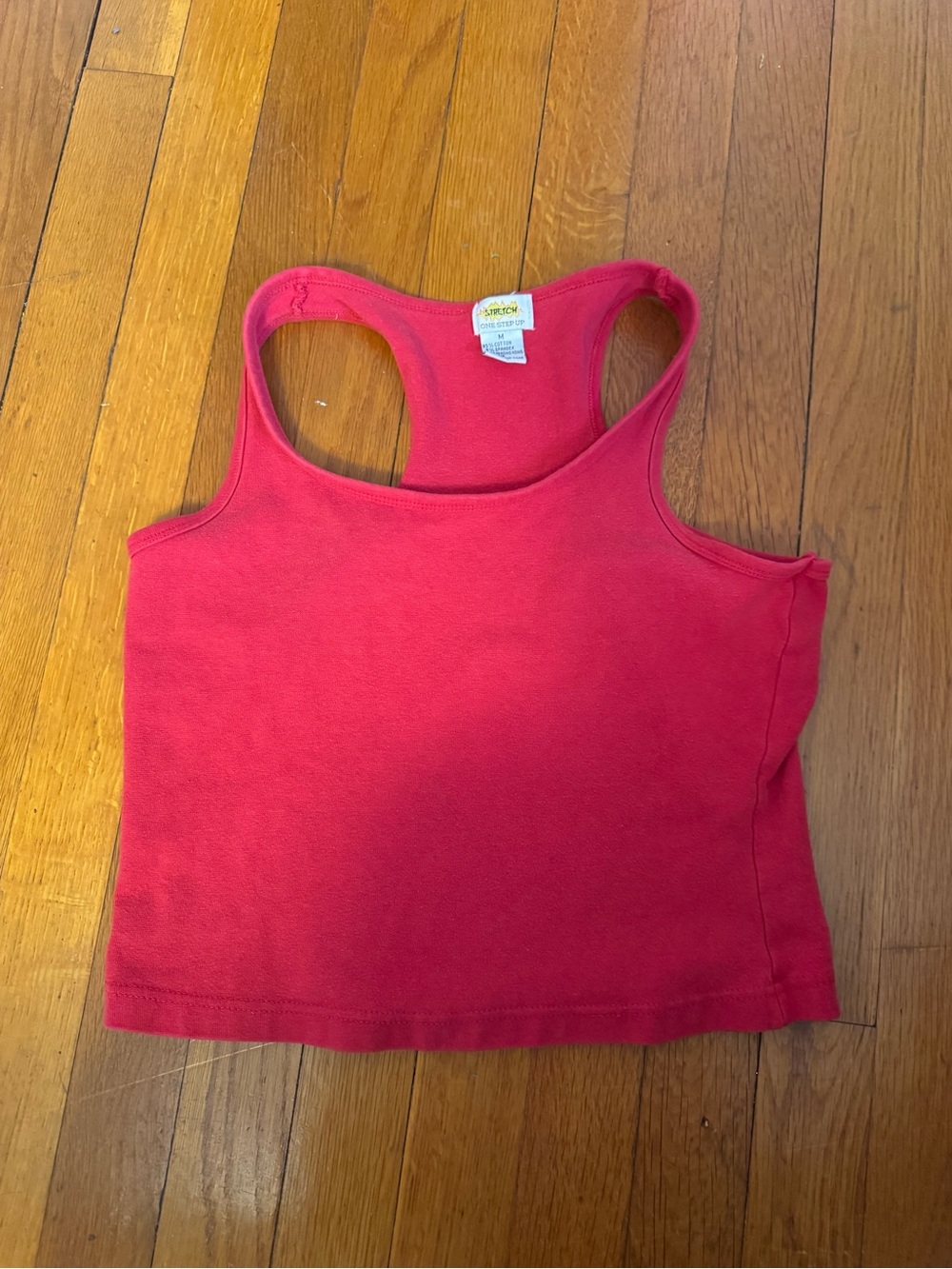 One Step Ahead Bright Red Tank Top